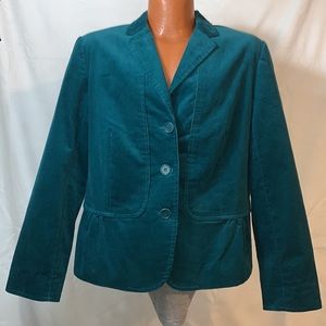 NWT Talbots Teal Blazer Size 16